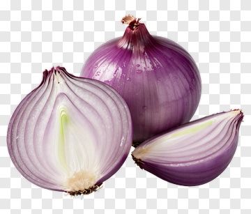 Whole And Sliced Red Onion PNG
