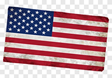 American Flag With Vintage Texture PNG