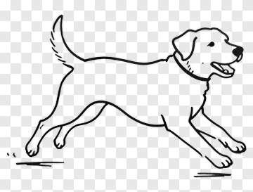 Cartoon Dog Running PNG