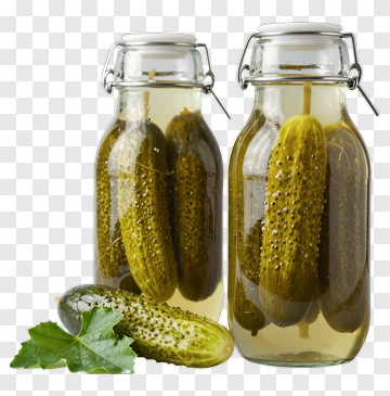 Pickles In Glass Jars PNG