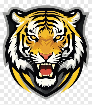Angry Tiger Head Logo PNG