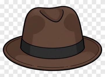 Brown Fedora Hat PNG