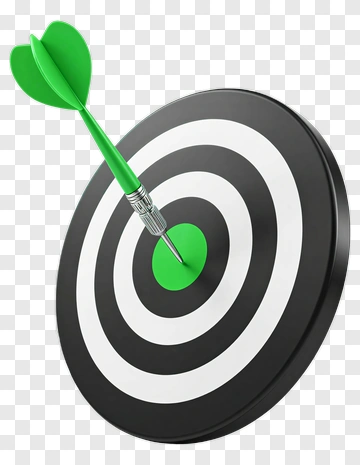 Dart Hitting A Target PNG