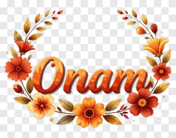 Onam Floral Decoration PNG
