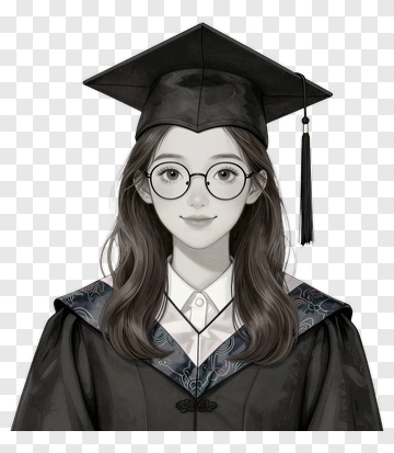 Graduation Portrait Of A Young Woman PNG
