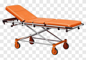 Orange Medical Stretcher PNG