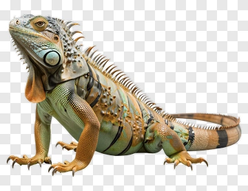Iguana With Spiky Skin PNG