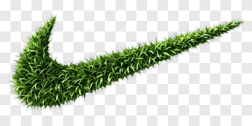 Nike Logo Made Of Grass PNG