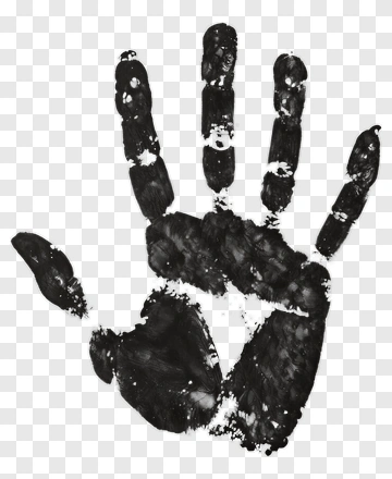 Black Handprint PNG