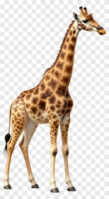 3D Giraffe PNG