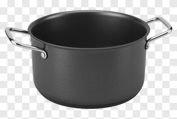 Black Cooking Pot PNG