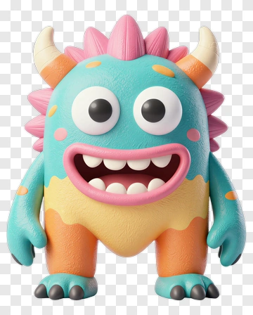 Cartoon Monster Character PNG