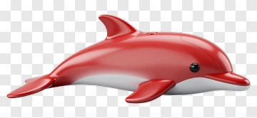 Red Dolphin Toy PNG
