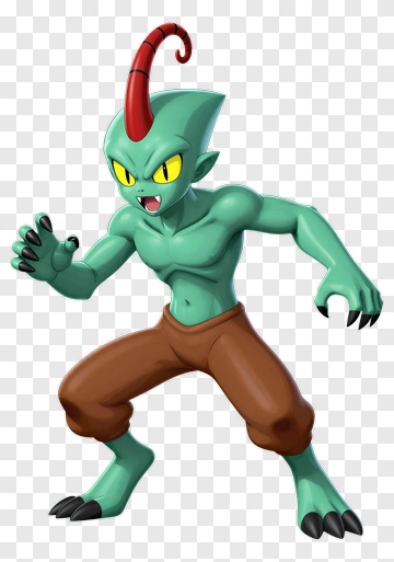 Cartoon Green Monster Character PNG