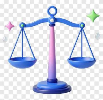 Colorful Balance Scale PNG