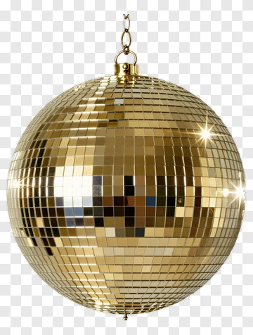 Gold Disco Ball PNG