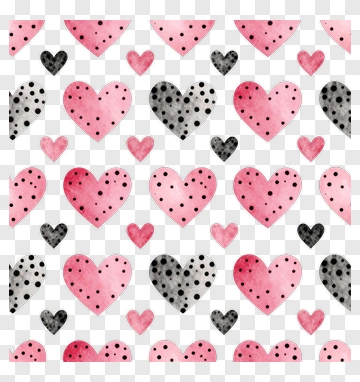 Colorful Heart Pattern PNG