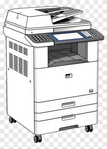 Office Copier Machine PNG