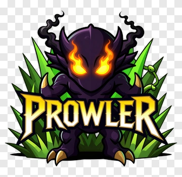 Prowler Character With Fiery Eyes PNG