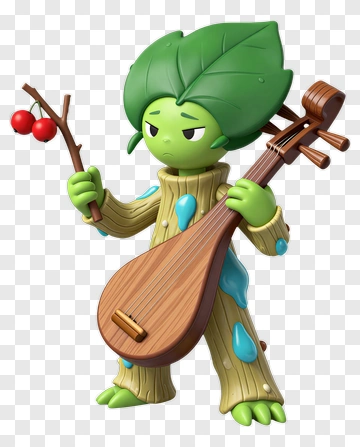 Cartoon Character Playing A Musical Instrument PNG