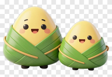 Cute Cartoon Avocado Characters PNG