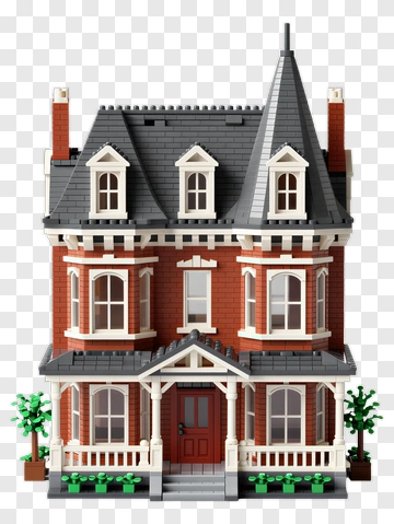 Victorian Style Lego House PNG