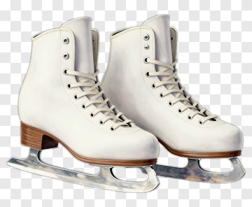 White Ice Skates PNG