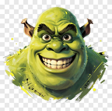 Cartoon Ogre Smiling PNG