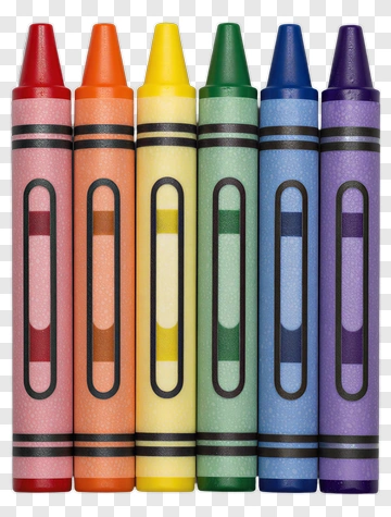 Colorful Crayons PNG