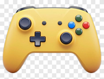 Yellow Game Controller PNG