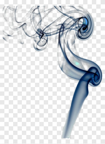Abstract Blue Smoke Swirl PNG
