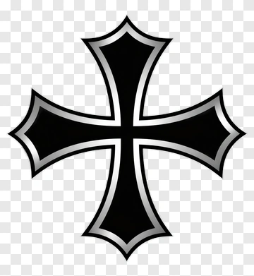 Black Cross Symbol PNG