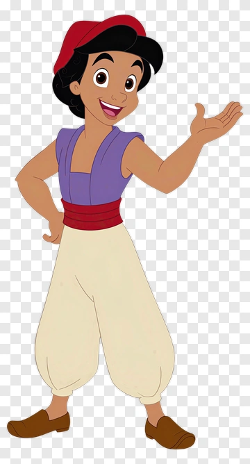 Cartoon Character Gesturing Happily PNG