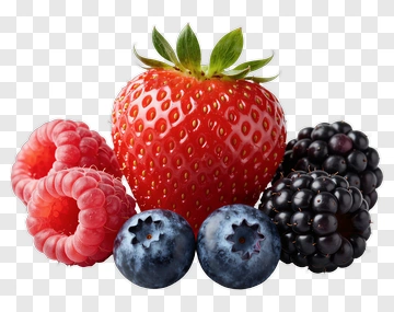 Fresh Mixed Berries Including Strawberry, Raspberry, And Blueberry PNG