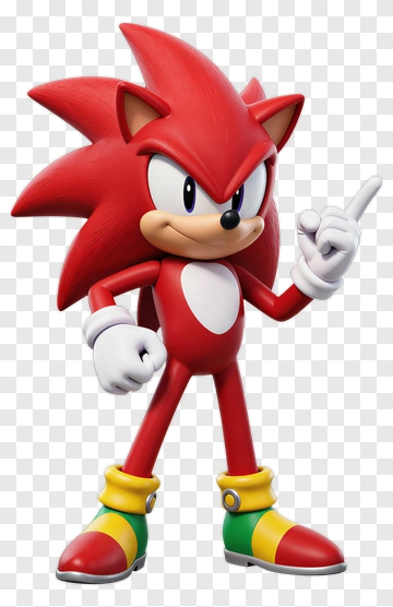 Red Cartoon Hedgehog Character Pointing PNG