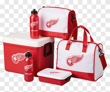 Detroit Red Wings Sports Cooler And Bags Set PNG