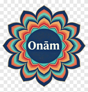 Onam Celebration Floral Design PNG