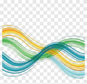 Colorful Wavy Lines PNG