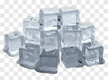 Ice Cubes Piled Together PNG