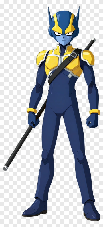 Cartoon Character Holding A Stick PNG