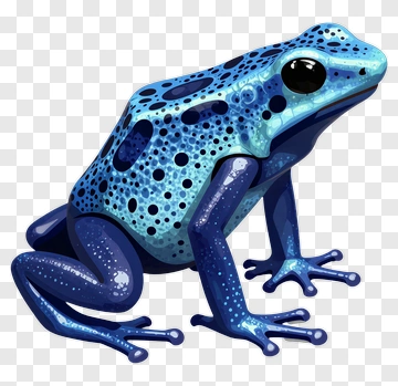 Blue Poison Dart Frog PNG