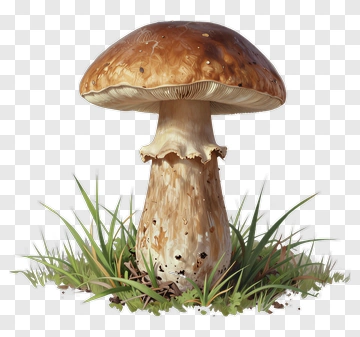 Mushroom In Grass PNG