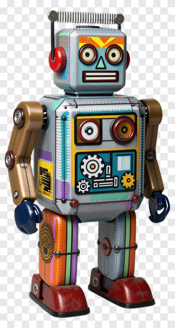 Colorful Toy Robot PNG