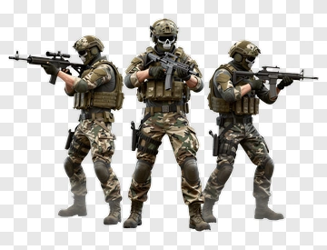 Military Soldiers In Tactical Gear PNG