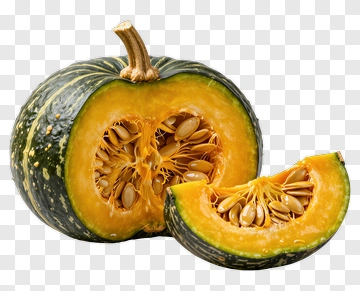 Cut Pumpkin With Seeds PNG