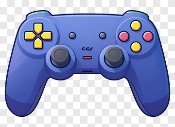 Blue Video Game Controller PNG