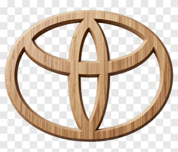 Wooden Toyota Logo PNG