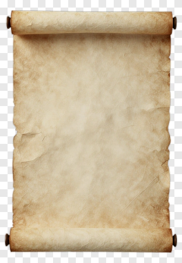 Old Scroll With Rolled Edges PNG