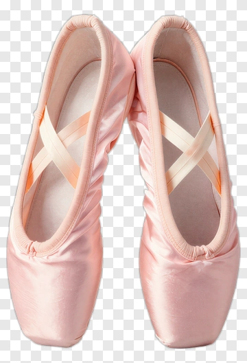 Pink Ballet Pointe Shoes PNG
