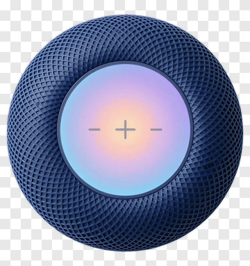 Smart Speaker With Colorful Interface PNG